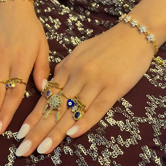 BAGUE PLUMES CÉLESTE