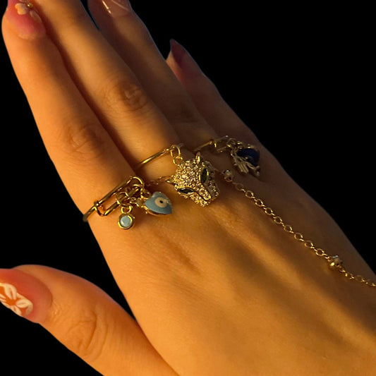 BAGUE PANTHÈRE D'OR