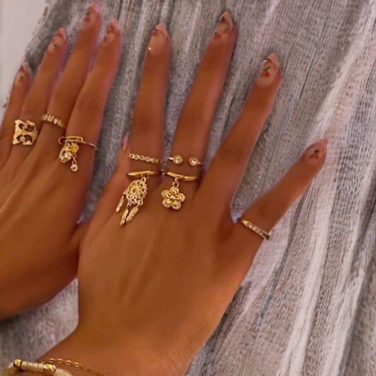 BAGUE FLEUR DORÉ