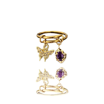 BAGUE PAPILLON DE NUIT