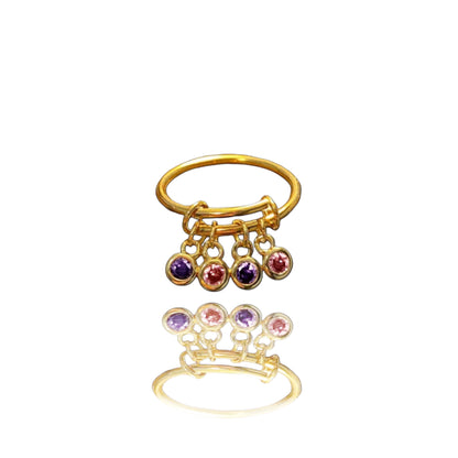 BAGUE QUATRES ÉCLATS INFINI