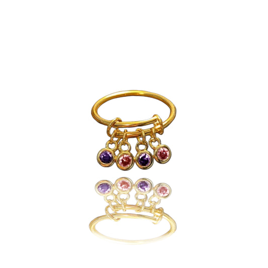 BAGUE QUATRES ÉCLATS INFINI