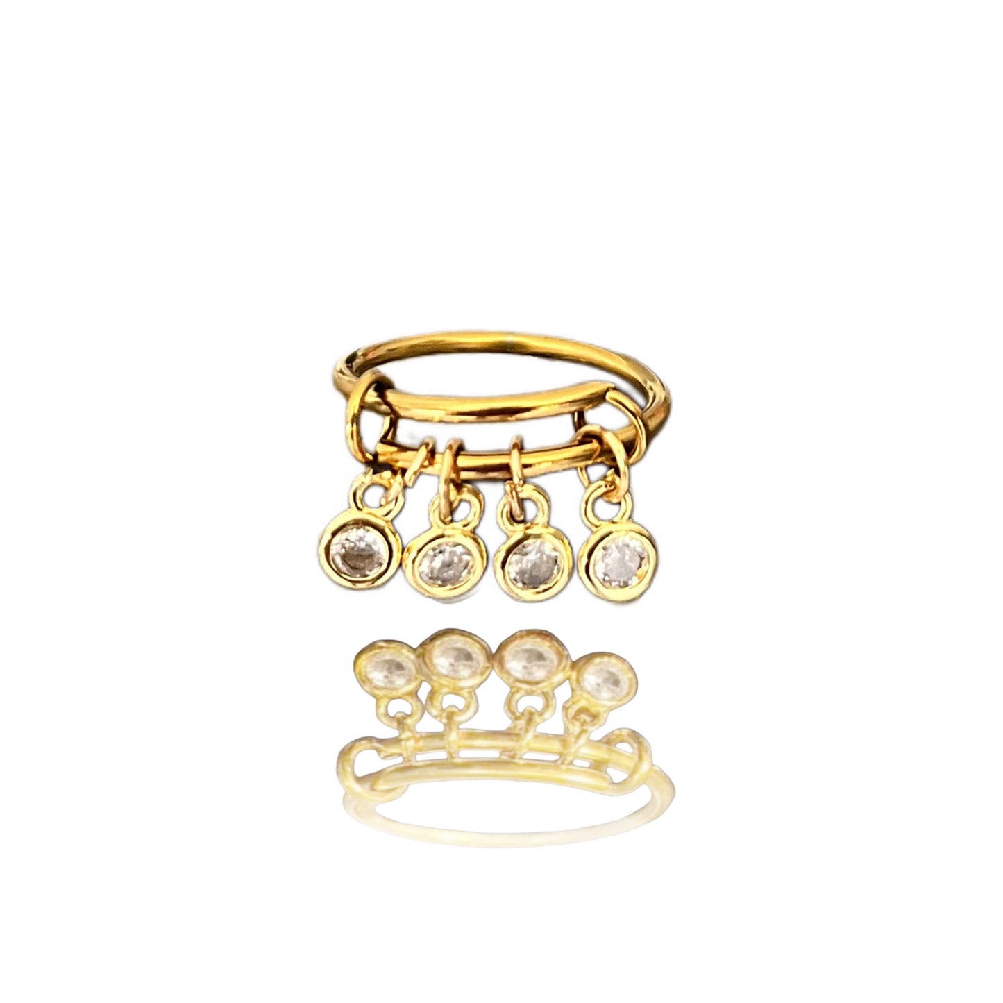 BAGUE QUATRES ÉCLATS INFINI
