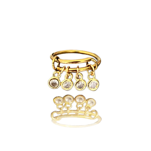 BAGUE QUATRES ÉCLATS INFINI